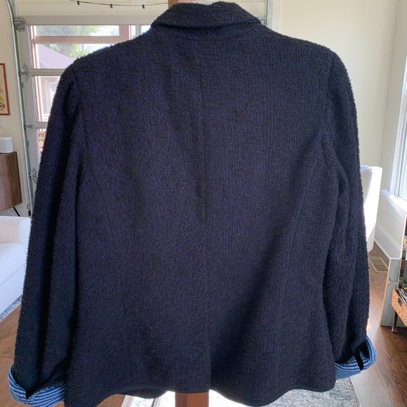 Anthropologie Cartonnier Lakehouse Knit Blazer Size 8 - Picture 3 of 5